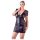 Cottelli Plus Size - crna čipkasta haljina sa mašnom - 4XL