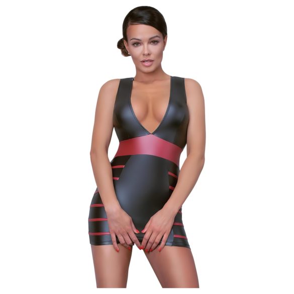 Cottelli Party - prugasta, pripijena haljina (crno-crvena) - L