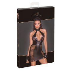 Noir - crna mini haljina sa pertlama