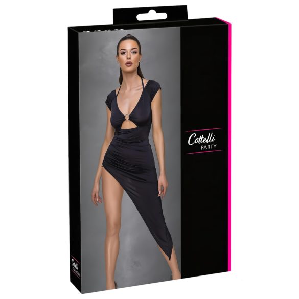 Cottelli Party - asimetrična haljina sa prstenom (crna)