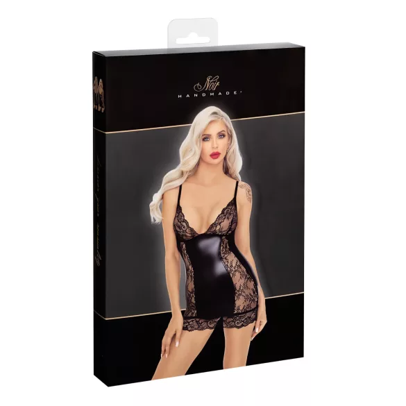 Noir - mini haljina s prozirnim stranicama (crna) - L