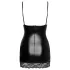 Noir - mini haljina s prozirnim stranicama (crna) - L