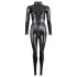Cottelli - sjajni dugorukavni party kombinezon (crni) - L