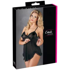 Cottelli - Zavodljivi čipkani babydoll (crni)