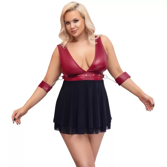 Cottelli Bondage Plus Size - crveni babydol