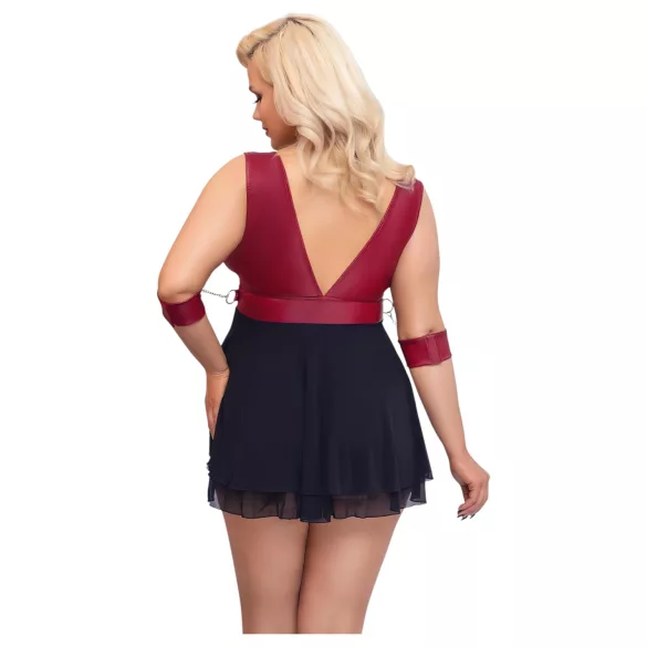 Cottelli Bondage Plus Size - crveni babydol
