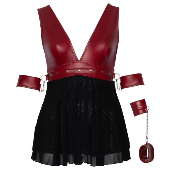 Cottelli Bondage Plus Size - crveni babydol