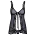 Poljubiva - otvoreni babydoll (crni)