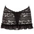 Cottelli - Čipkasta mini haljina s okovratnikom (crna) - XL