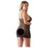 Cottelli Plus Size - čipkasta prozirna spavaćica (crna) - 3XL