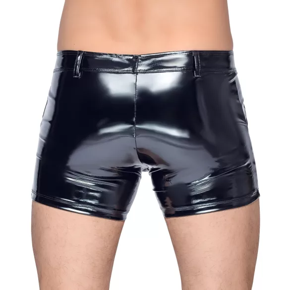Black Level - Muške lak pantalone sa bočnim džepovima (crne) - L
