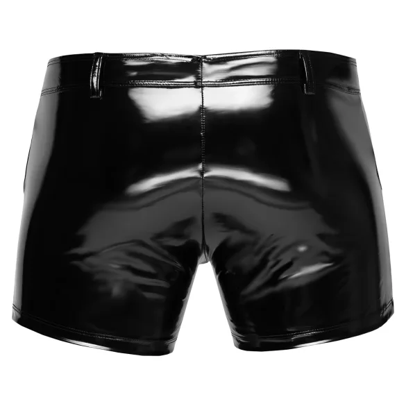 Black Level - Muške lak pantalone sa bočnim džepovima (crne) - L