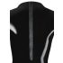 LATEX - ženski bodi sa dugim rukavima (crna) - 2XL
