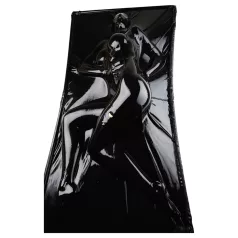 Late X - latex vakuum krevet (crni)
