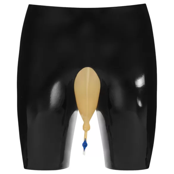 LATEX - latex donji deo za piški, sa otvorom za ispuštanje (crni)