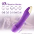 Mrow Real Lover - punjivi, vodootporni realistični vibrator (ljubičasti)