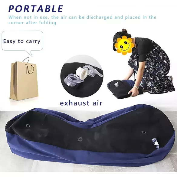 Desirel Magic Pillow - Dušek za seks na naduvavanje - veliki (plavi)