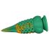 OgazR Octopuss - dildo sa pipcima 21 cm (zeleno-žuto)