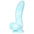 OgazR Morska Zmija - talasasti dildo - 17 cm (plavo-belo)