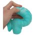 OgazR Morska Zmija - talasasti dildo - 17 cm (plavo-belo)