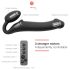 Strap-on-me M - vibrator na kaiš - srednji (crni)