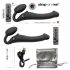 Strap-on-me M - vibrator na kaiš - srednji (crni)