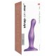Strap-on-me Curvy S - talasast dildo sa vakuum bazom (ljubičasta)