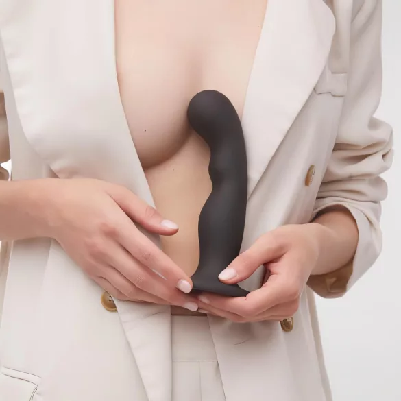 Strap-on-me P&G S - savitljivi dildo sa vakuumskim držačem (crna)