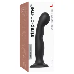   Strap-on-me P&G L - zakrivljeni dildo sa vakuumskim stopalom (crni)