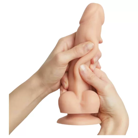 Strap-on-me S - dvoslojni dildo sa vakum čašom (u boji kože)