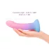 Dildolls Utopia - silikonski dildo sa vakum postoljem (u boji)