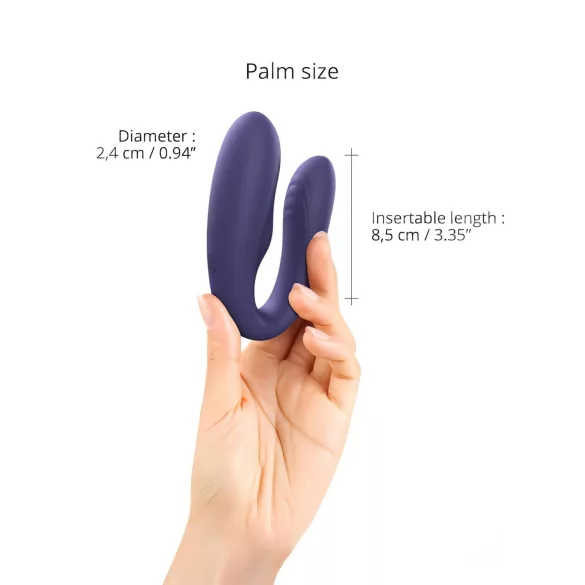 Love to Love Match Up - bežični akumulatorski parni vibrator (ljubičasti)