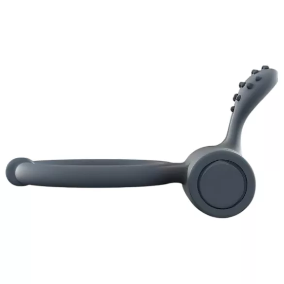 Dorcel Power Clit Plus - punjivi, vibrirajući prsten za penis (crni)