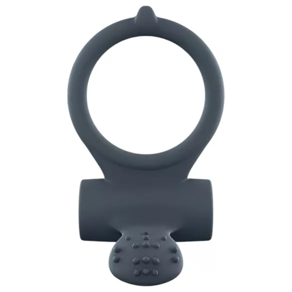 Dorcel Power Clit Plus - punjivi, vibrirajući prsten za penis (crni)