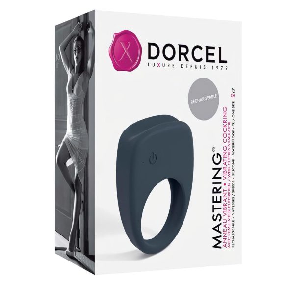 Dorcel Mastering - vibrirajući prsten za penis na baterije (sivi)
