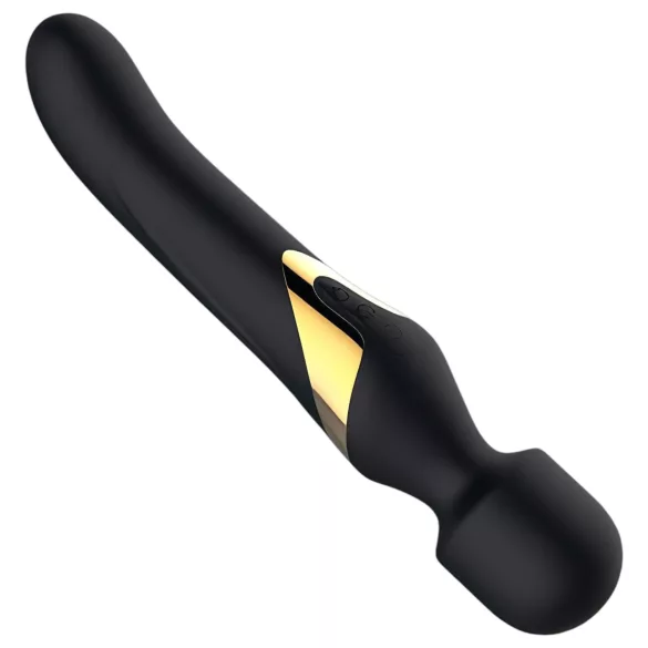 Dorcel Dvostruki Užitak Gold - 2u1 masažer i vibrator (crni)