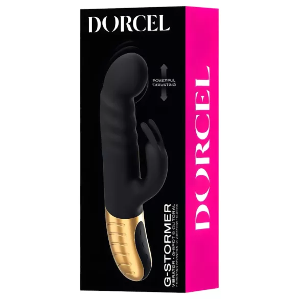 Dorcel G-stormer - akumulatorski, potiskujući vibrator sa klitoralnom rukom (crni)