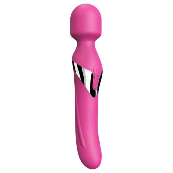 Dorcel Dual Orgasms - punjivi, 2‑u‑1 masažer vibrator (pink)