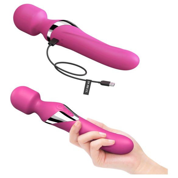 Dorcel Dual Orgasms - punjivi, 2‑u‑1 masažer vibrator (pink)