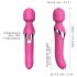 Dorcel Dual Orgasms - punjivi, 2‑u‑1 masažer vibrator (pink)