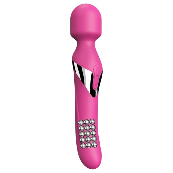 Dorcel Dual Orgasms - punjivi, 2‑u‑1 masažer vibrator (pink)
