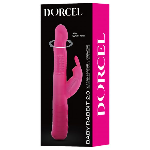 Dorcel Baby Rabbit 2.0 - akumulatorski vibrator sa dodatkom za klitoris (roze)