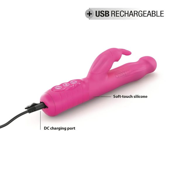 Dorcel Baby Rabbit 2.0 - akumulatorski vibrator sa dodatkom za klitoris (roze)