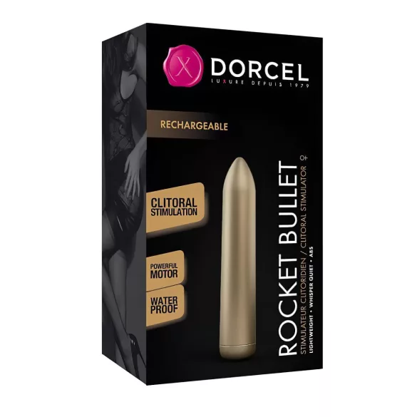 Dorcel Rocket Bullet - punjivi vibrator (zlatni)