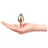 Dorcel Diamond Plug S - aluminijumski analni čep - mali (roze zlato)
