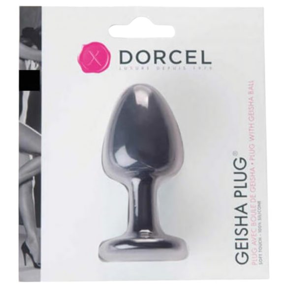 Dorcel Geisha Plug M - kugličasti analni plug (crni)