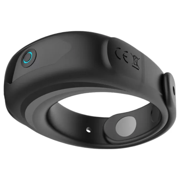 Funny Me - Punjivi podesivi vibracioni prsten za penis (crna)