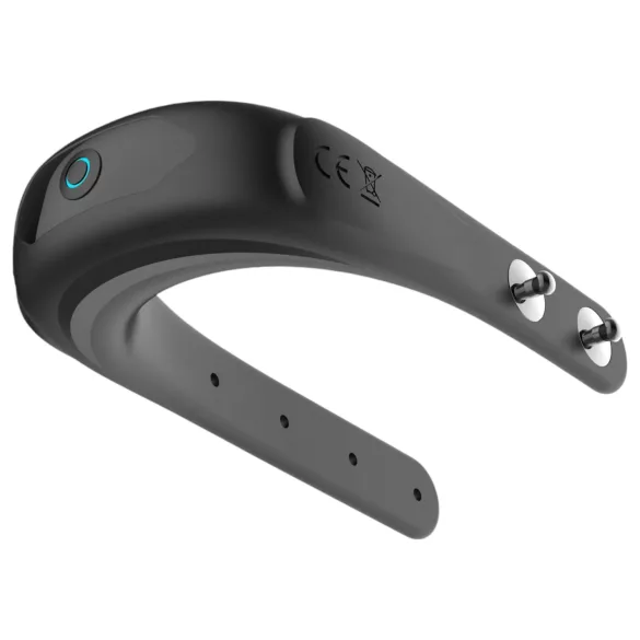 Funny Me - Punjivi podesivi vibracioni prsten za penis (crna)