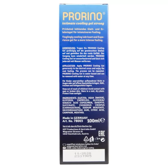 HOT Prorino - snažna rashlađujuća krema za muškarce (100ml)