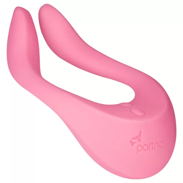 Satisfyer Endless Joy - punjivi vibrator za parove (ružičasti)